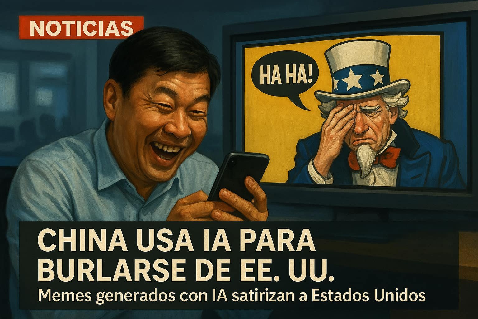 China usa IA para burlarse de EE.UU