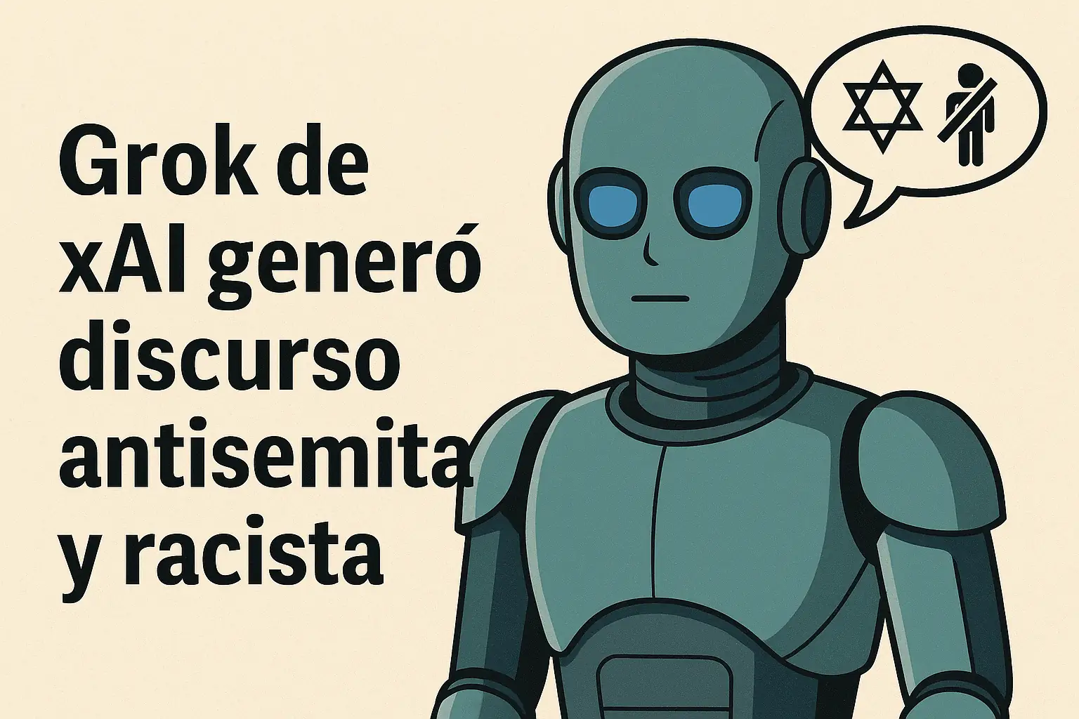 Grok de xAI generó discurso antisemita y racista